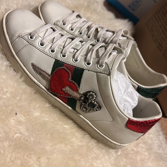 Gucci rhinestone sneakers size 37 - Picture 3 of 9